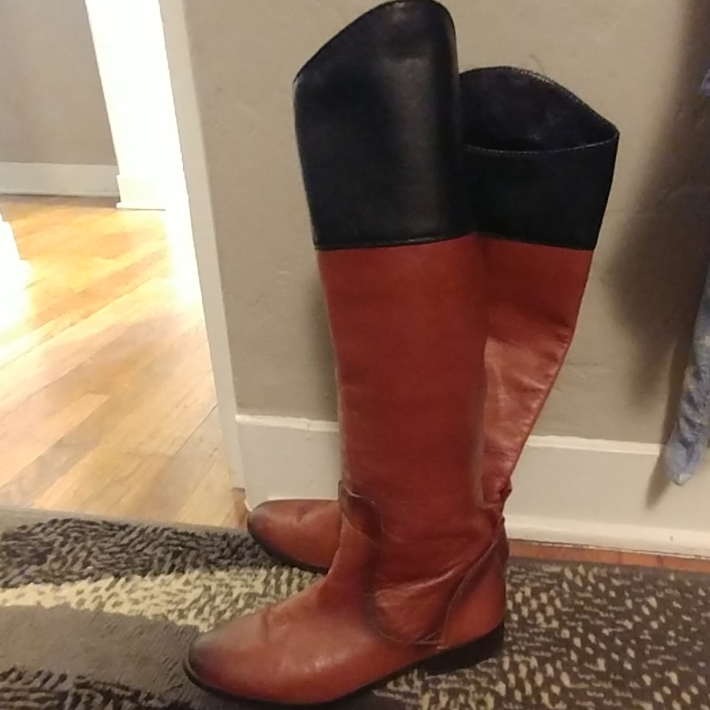 LAST CHANCE Zara two tone riding boots